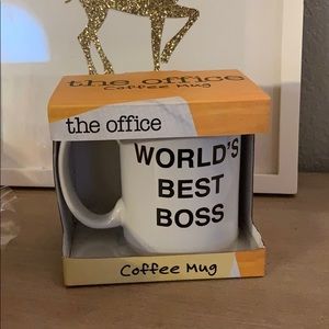 The office Worlds best boss coffee mug